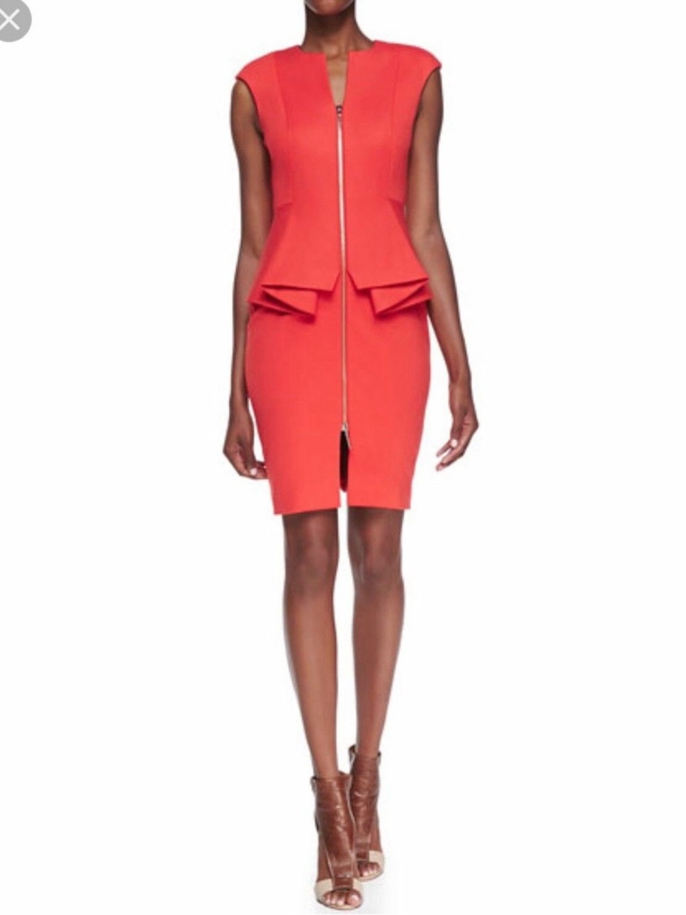 Ted Baker | Jamthun Structured Peplum   Sheath Dress, size 2 (US 4-6)